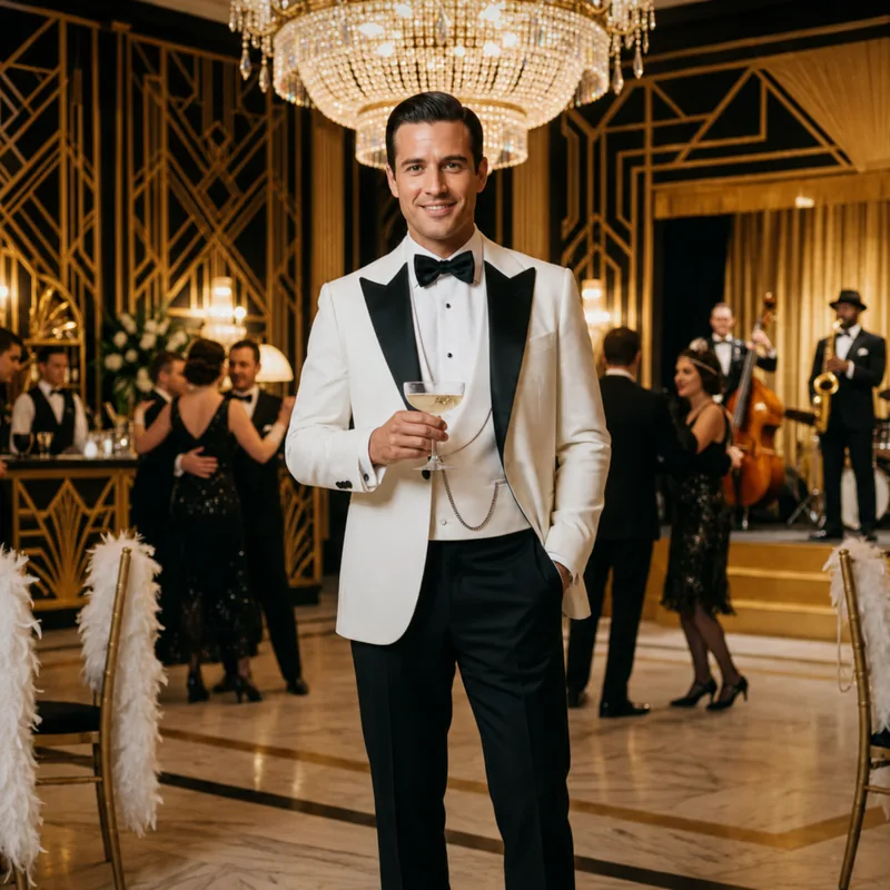 Art deco roaring twenties AI scene example